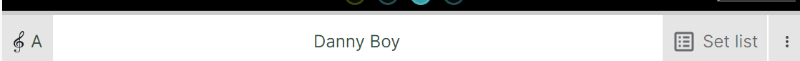 The current song player bar